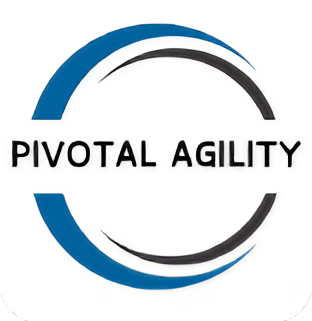 A logo of pivotal agility, an agile project management software.